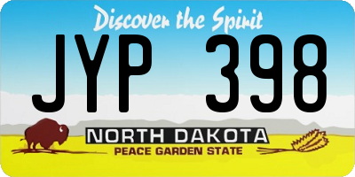 ND license plate JYP398