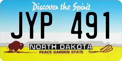 ND license plate JYP491
