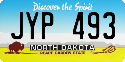 ND license plate JYP493