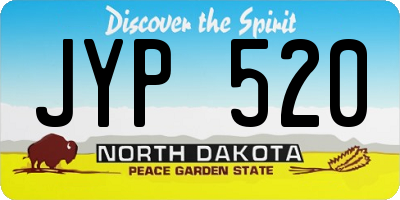 ND license plate JYP520
