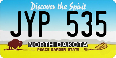 ND license plate JYP535