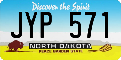 ND license plate JYP571