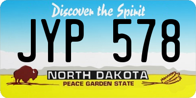 ND license plate JYP578