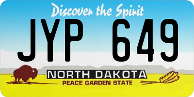 ND license plate JYP649