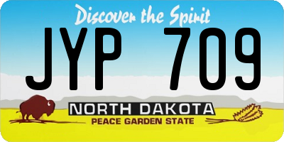 ND license plate JYP709