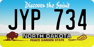 ND license plate JYP734