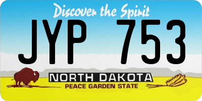 ND license plate JYP753