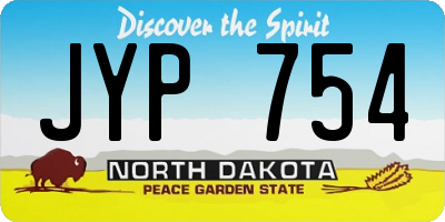 ND license plate JYP754