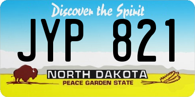 ND license plate JYP821