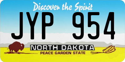 ND license plate JYP954