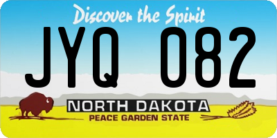 ND license plate JYQ082