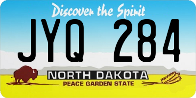 ND license plate JYQ284