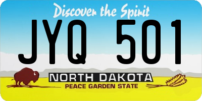 ND license plate JYQ501