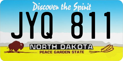 ND license plate JYQ811