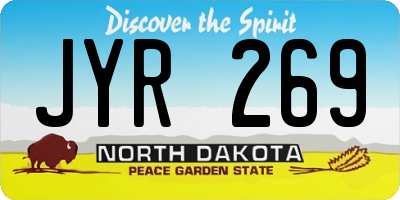 ND license plate JYR269