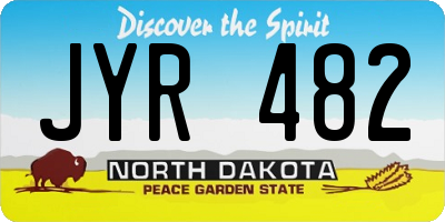 ND license plate JYR482