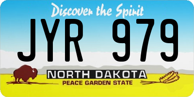 ND license plate JYR979