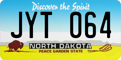 ND license plate JYT064