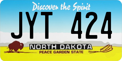 ND license plate JYT424
