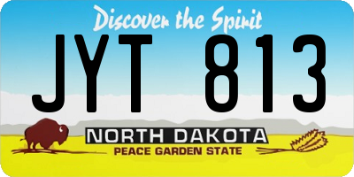 ND license plate JYT813