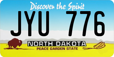 ND license plate JYU776