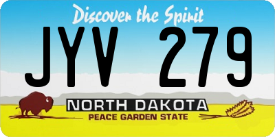 ND license plate JYV279