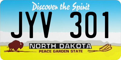 ND license plate JYV301