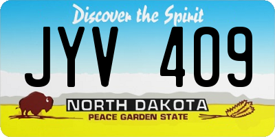 ND license plate JYV409