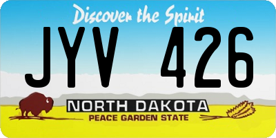 ND license plate JYV426
