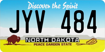 ND license plate JYV484