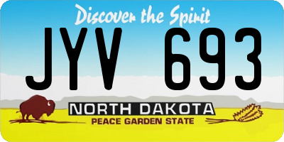 ND license plate JYV693