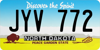 ND license plate JYV772