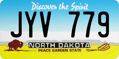 ND license plate JYV779