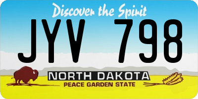 ND license plate JYV798