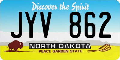 ND license plate JYV862