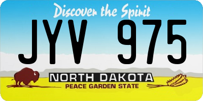 ND license plate JYV975