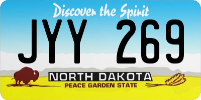 ND license plate JYY269