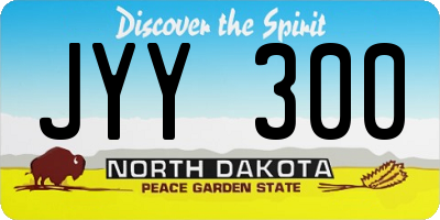 ND license plate JYY300