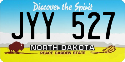 ND license plate JYY527