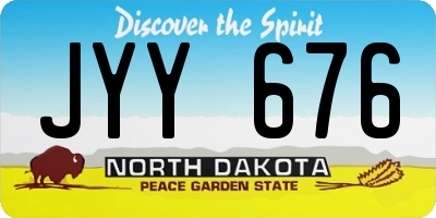 ND license plate JYY676