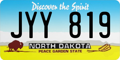ND license plate JYY819