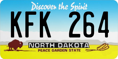 ND license plate KFK264
