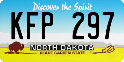 ND license plate KFP297