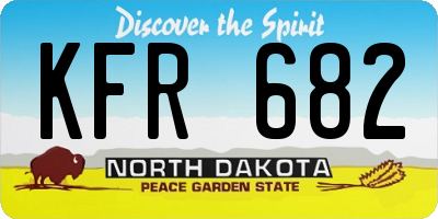 ND license plate KFR682