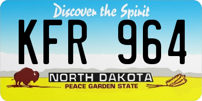ND license plate KFR964
