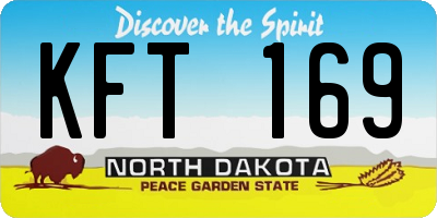 ND license plate KFT169