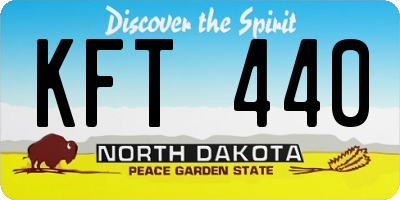 ND license plate KFT440