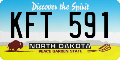 ND license plate KFT591