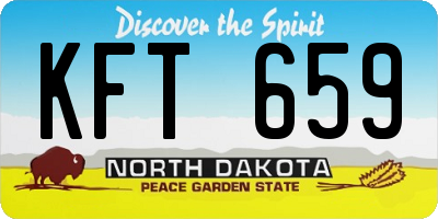 ND license plate KFT659