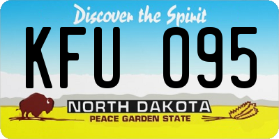 ND license plate KFU095